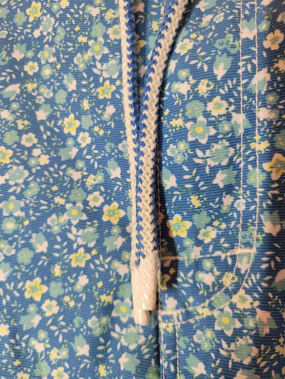 Johnnie-O Men's Tyndall Ripride Blue Floral Swim Trunks Large